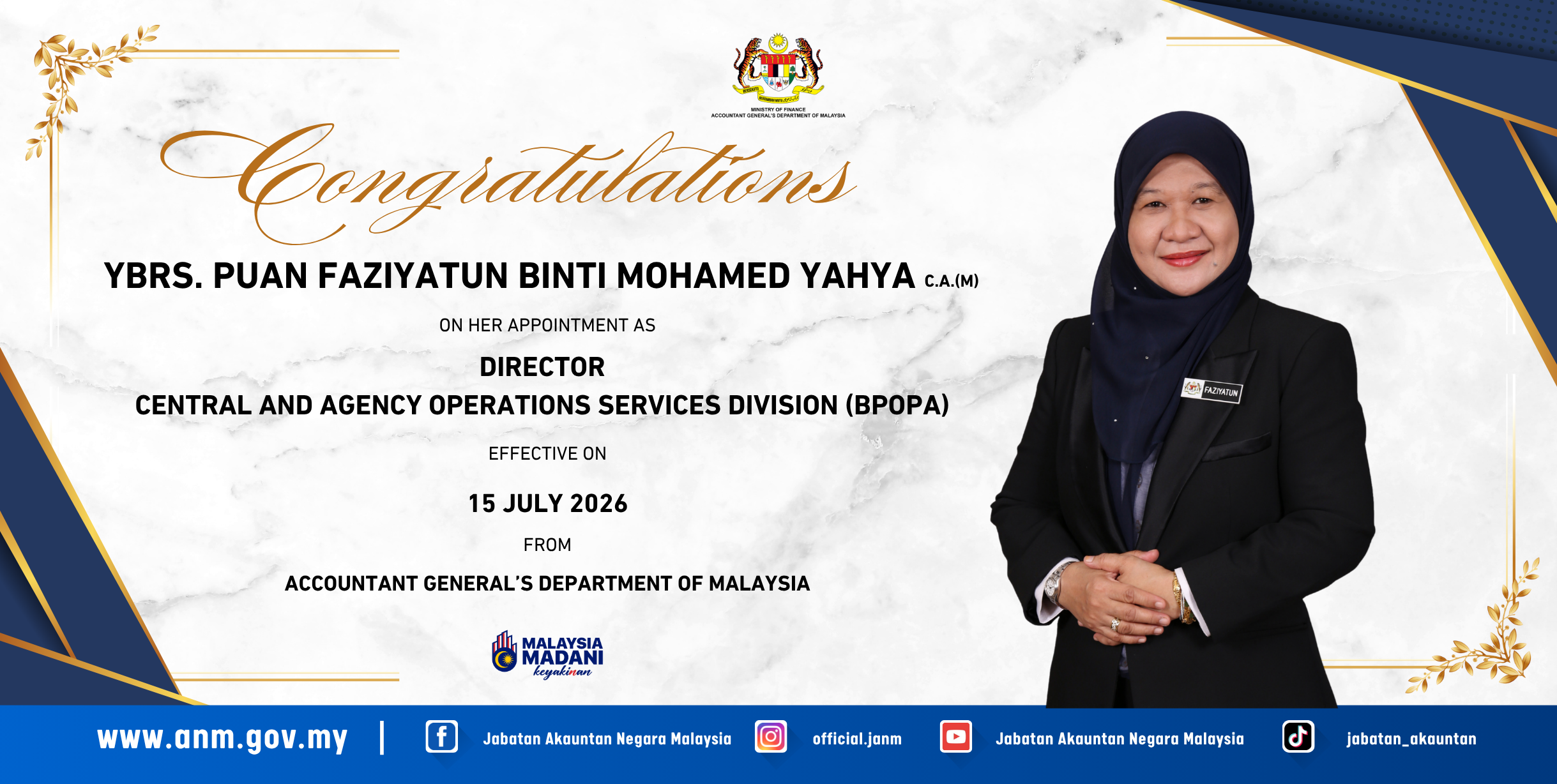 Tahniah PBPOPA