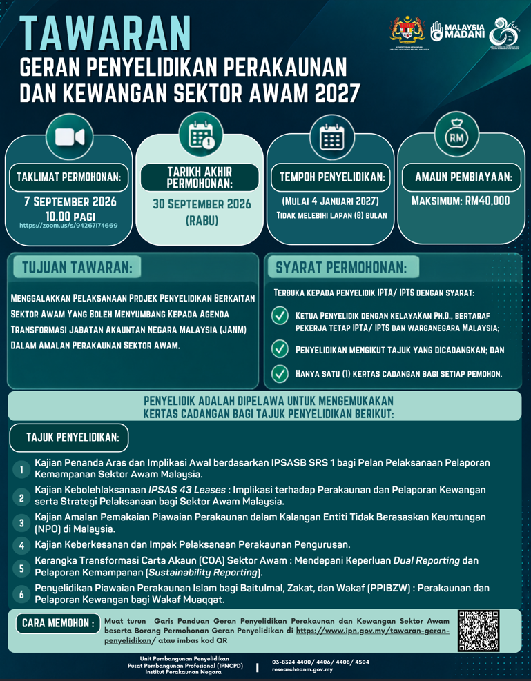 Tawaran Geran Penyelidikan Tawaran Geran Penyelidikan